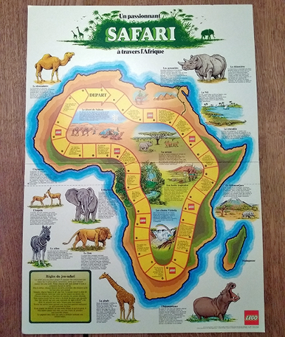 Safari Board Game, Game Board, Swiss-French (93730 CH/F)