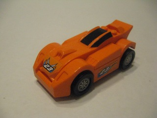 General Mills Racer Car 5 - Orange on Orange on Light Gray  - Slick Wheels #23