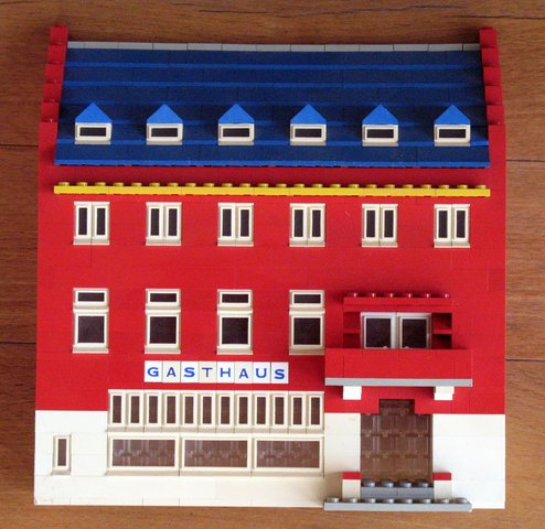 Display Assembled Model, German 'Gasthaus' (Glued)