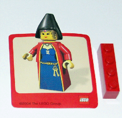 Sticker Sheet, Minifigure Knights Kingdom Maiden
