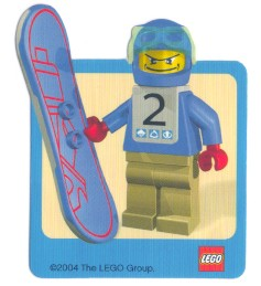 Sticker Sheet, Minifigure Snowboarder