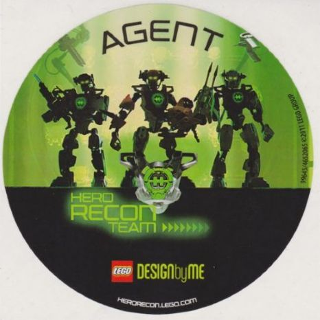 Sticker Sheet, Hero Factory Recon Team - Agent (99645/4652065)