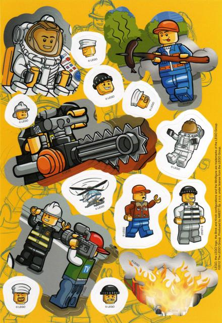 Sticker Sheet, City Echappée spatiale, Sheet 1 of 2  (15 Stickers)