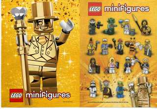 Sticker Sheet, Collectible Minifigures, Series 10 - Mr. Gold - German
