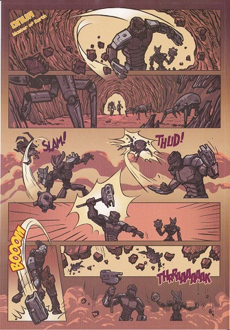 Sticker Sheet, Bionicle Onua Comic Strip, Sheet of 4