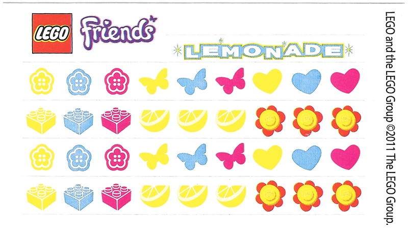 Sticker Sheet, Friends Lemonade Stand Building Event (Toys "R" Us Exclusive)