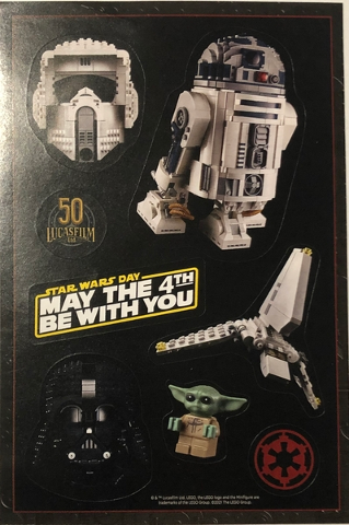Sticker Sheet, Star Wars Day, May the 4th be With You, Promotional