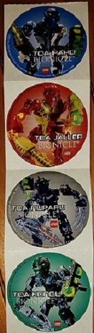Sticker Sheet, Bionicle Toa Inika Fun Bag, Sheet of 4