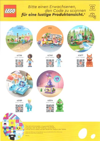 Sticker Sheet, Easter Wishlist Sheet 3, Friends / Disney Princess (German)