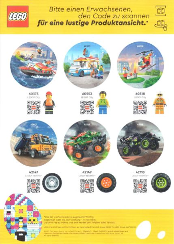 Sticker Sheet, Easter Wishlist Sheet 5, City / Technic (German)