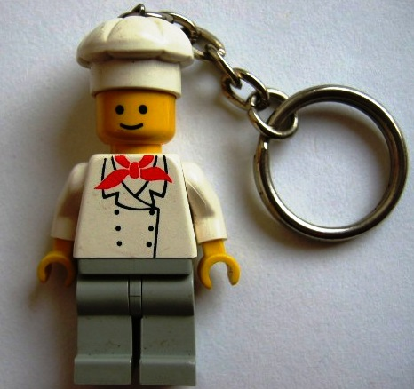 Chef Key Chain - No LEGO logo On Back