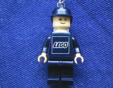 Fireman with Black Helmet Key Chain