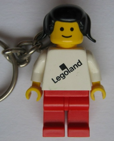 Legoland Town Figure Female Key Chain