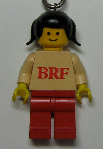BRF Female White Torso Red Legs Key Chain