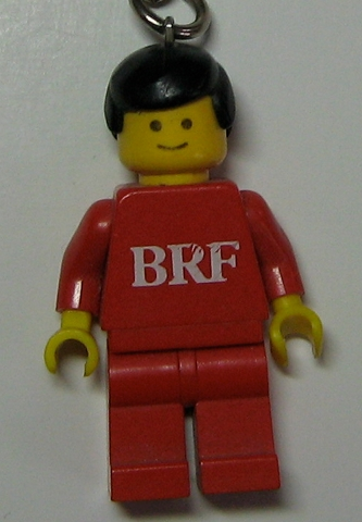 BRF Male Red Torso Red Legs Key Chain