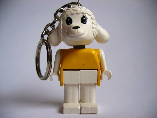 Lamb 3 Key Chain - Straight Metal Chain, no LEGO Logo on Back