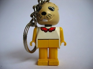 Bunny 4 Key Chain - Twisted Metal Chain, no LEGO Logo on Back