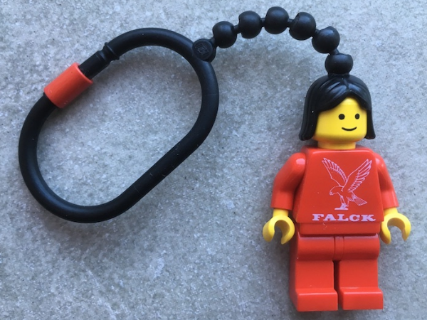Minifigure Falck Female Key Chain - Plastic Chain