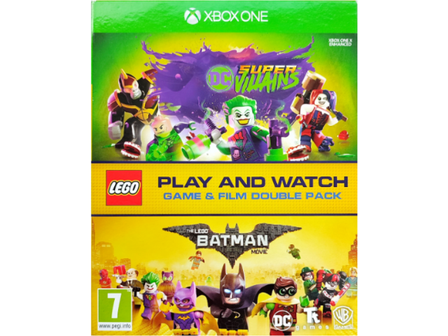 DC Super-Villains - Microsoft Xbox One / The LEGO Batman Movie Blu-Ray (Play and Watch Game & Film Double Pack)