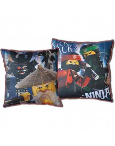Bedding, Pillow - The LEGO NINJAGO Movie Double-Sided, Kick Back Ninja Pattern