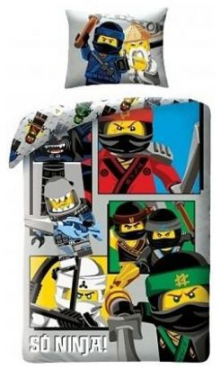 Bedding, Duvet Cover and Pillowcase (140 x 200 cm) - The LEGO NINJAGO Movie, So Ninja!