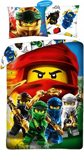 Bedding, Duvet Cover and Pillowcase (140 x 200 cm) - NINJAGO Crew