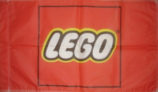 Display Flag Cloth, LEGO Logo Large (Shell Gas Station Lawn Display)