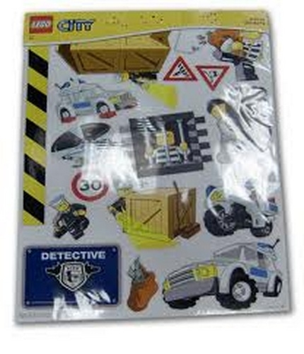 Sticker Sheet, City Police, Wall Decor Set Large