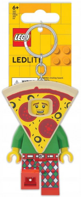 LED Key Light Pizza Costume Guy Key Chain (LEDLITE)