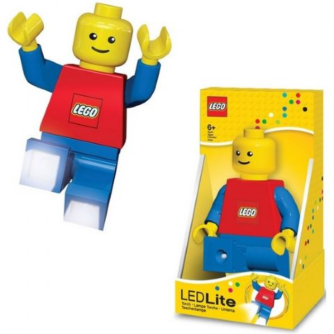 Flashlight, Minifigure Torch - Red Torso, Blue Arms and Legs