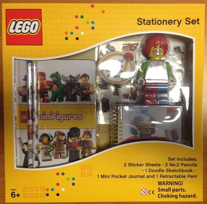 Stationery Set, Collectible Minifigures 7 Piece