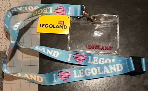 Lanyard with Sleeve and I Heart LEGOLAND Pattern
