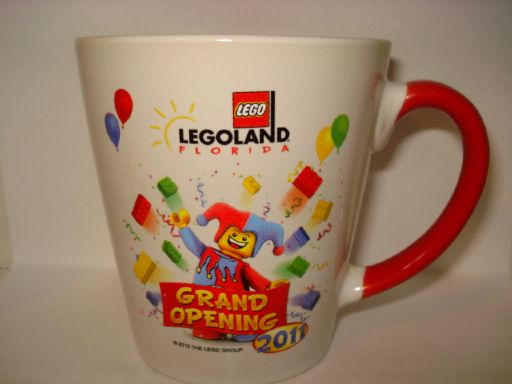 Cup / Mug Legoland Florida Grand Opening 2011 Red Handle