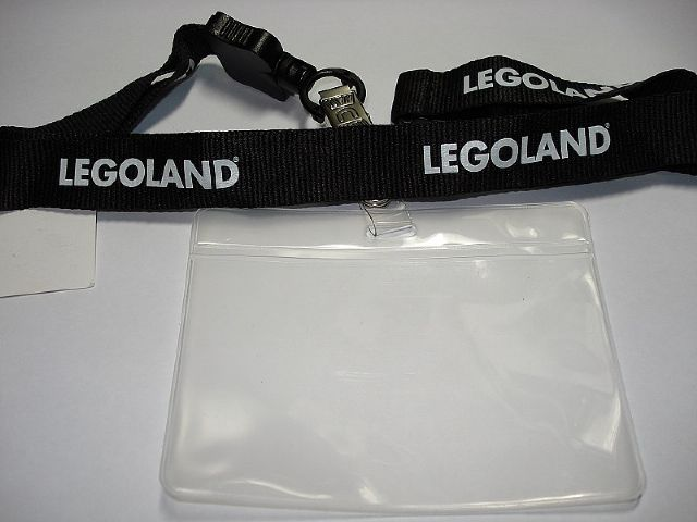 Lanyard with Sleeve and White LEGOLAND Pattern