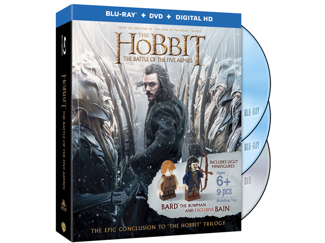 Video DVD and BD - The Hobbit - The Battle of the Five Armies (Target Exclusive with Bard and Bain Minifigures)