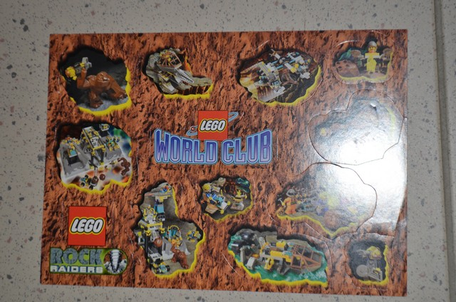Sticker Sheet, LEGO World Club - Rock Raiders Sheet - Rock Background