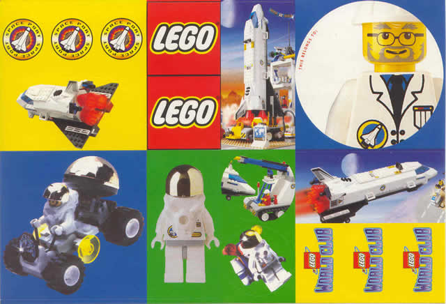 Sticker Sheet, LEGO World Club - Space Port Sheet