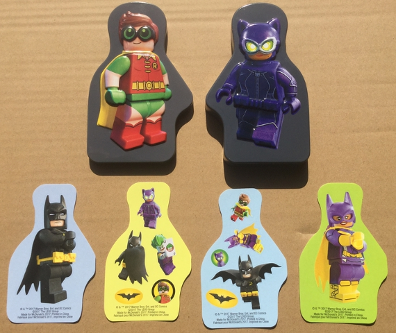 The LEGO Batman Movie Robin / Catwoman Tin with Stickers McDonald's