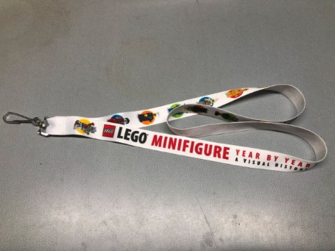 Lanyard with Minifigure Year by Year a Visual History Pattern