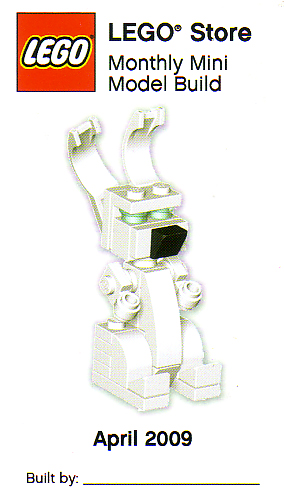 Monthly Mini Model Build Card - 2009 04 April, Rabbit