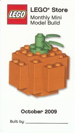 Monthly Mini Model Build Card - 2009 10 October, Pumpkin