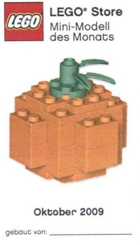 Mini-Modell des Monats-Karte - 2009 10 Oktober, Kürbis