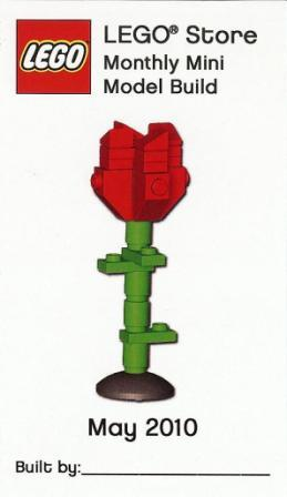 Monthly Mini Model Build Card - 2010 05 May, Rose (US)