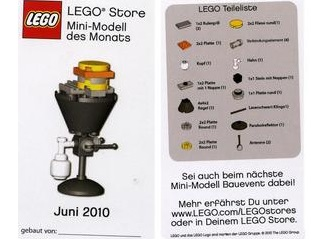 Mini-Modell des Monats-Karte - 2010 06 Juni, Grill