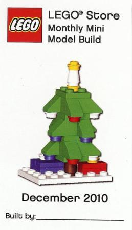 Monthly Mini Model Build Card - 2010 12 December, Christmas Tree