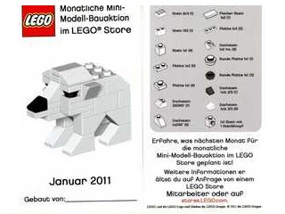Mini-Modell des Monats-Karte - 2011 01 Januar, Eisbär