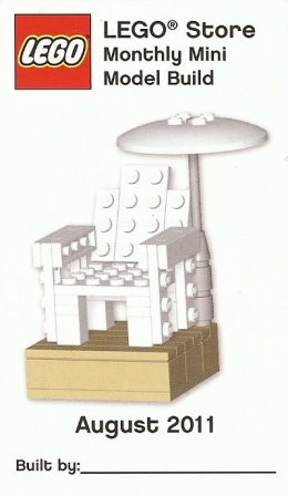 Monthly Mini Model Build Card - 2011 08 August, Beach Chair