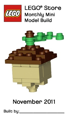 Monthly Mini Model Build Card - 2011 11 November, Acorn (UK)