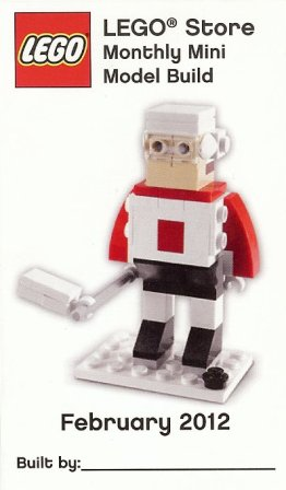 Monthly Mini Model Build Card - 2012 02 February, Hockey Player