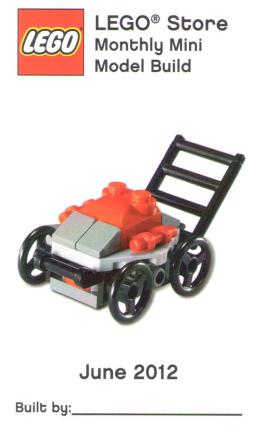 Monthly Mini Model Build Card - 2012 06 June, Lawnmower